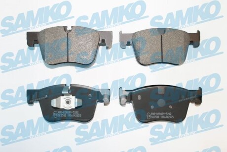 Тормозные колодки дисковые, комплект SAMKO 5SP2025