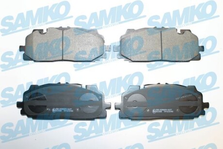 Тормозные колодки дисковые, комплект SAMKO 5SP2102