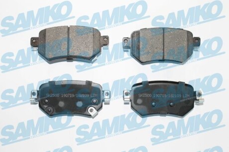Тормозные колодки дисковые, комплект SAMKO 5SP2109