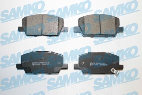 Тормозные колодки дисковые, комплект SAMKO 5SP2115