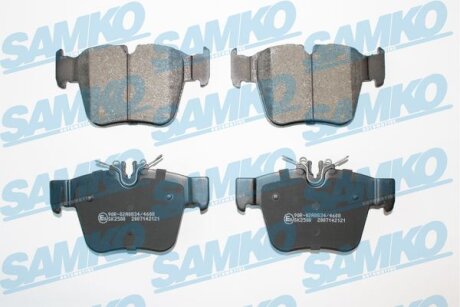 Тормозные колодки дисковые, комплект SAMKO 5SP2121