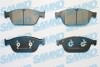 Тормозные колодки дисковые, комплект SAMKO 5SP2140 (фото 1)