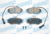 Тормозные колодки дисковые, комплект SAMKO 5SP326 (фото 1)