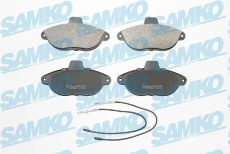 Тормозные колодки дисковые, комплект SAMKO 5SP346