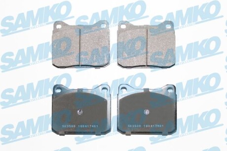 Тормозные колодки дисковые, комплект SAMKO 5SP401
