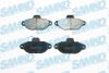 Тормозные колодки дисковые, комплект SAMKO 5SP483 (фото 1)