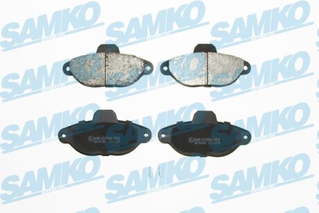 Тормозные колодки дисковые, комплект SAMKO 5SP483