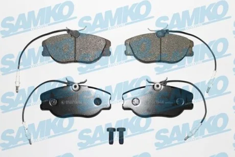 Тормозные колодки дисковые, комплект SAMKO 5SP498