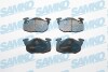 Тормозные колодки дисковые, комплект SAMKO 5SP642 (фото 1)