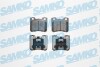 Тормозные колодки дисковые, комплект SAMKO 5SP643 (фото 1)