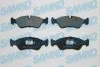Тормозные колодки дисковые, комплект SAMKO 5SP656 (фото 1)