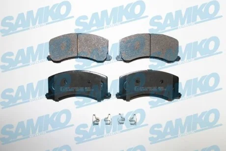 Тормозные колодки дисковые, комплект SAMKO 5SP665
