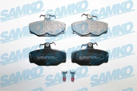 Тормозные колодки дисковые, комплект SAMKO 5SP677