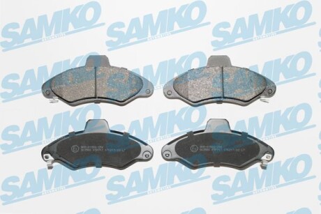 Тормозные колодки дисковые, комплект SAMKO 5SP717