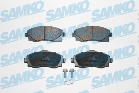 Тормозные колодки дисковые, комплект SAMKO 5SP758
