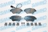 Тормозные колодки дисковые, комплект SAMKO 5SP763K (фото 1)