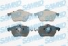 Тормозные колодки дисковые, комплект SAMKO 5SP772 (фото 1)