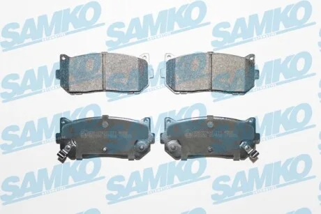 Тормозные колодки дисковые, комплект SAMKO 5SP808