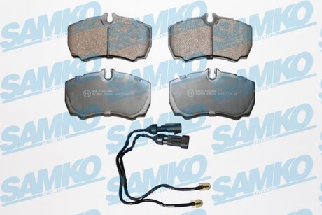 Тормозные колодки дисковые, комплект SAMKO 5SP830A