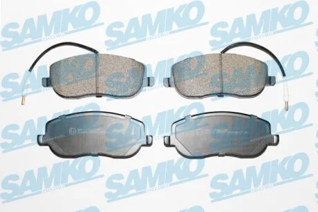 Тормозные колодки дисковые, комплект SAMKO 5SP831