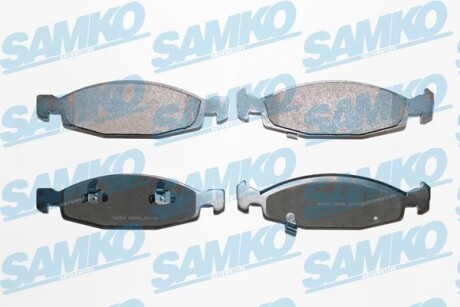 Тормозные колодки дисковые, комплект SAMKO 5SP840