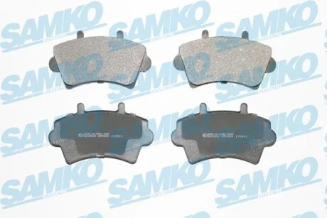 Тормозные колодки дисковые, комплект SAMKO 5SP884