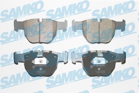 Тормозные колодки дисковые, комплект SAMKO 5SP909