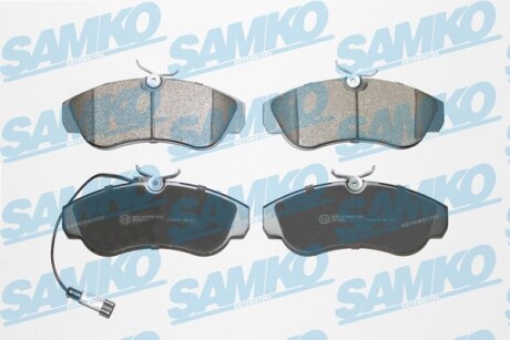 Тормозные колодки дисковые, комплект SAMKO 5SP965