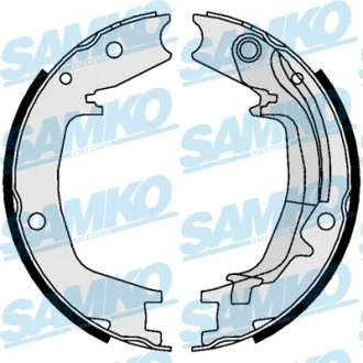 Колодки тормозные стояночного тормоза SAMKO 81062