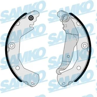 Колодки тормозные барабанные, комплект SAMKO 81163
