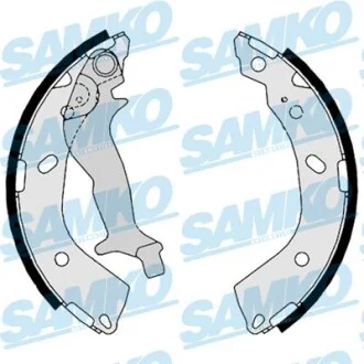 Колодки тормозные барабанные, комплект SAMKO 88760