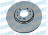 Тормозной диск вентилируемый, 1 шт. SAMKO C1027VR (фото 1)