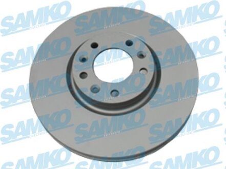 Тормозной диск вентилируемый, 1 шт. SAMKO C1027VR