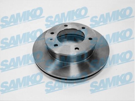 Тормозной диск вентилируемый, 1 шт. SAMKO F1027V