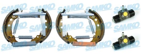 Колодки тормозные с цилиндрами, комплект SAMKO KEG122
