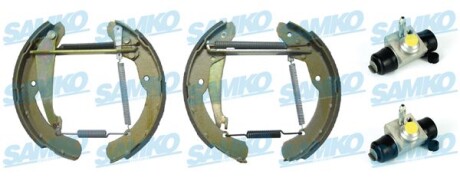 Колодки тормозные с цилиндрами, комплект SAMKO KEG419