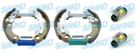 Колодки тормозные с цилиндрами, комплект SAMKO KEG560