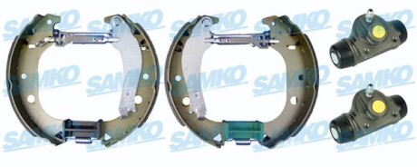 Колодки тормозные с цилиндрами, комплект SAMKO KEG573