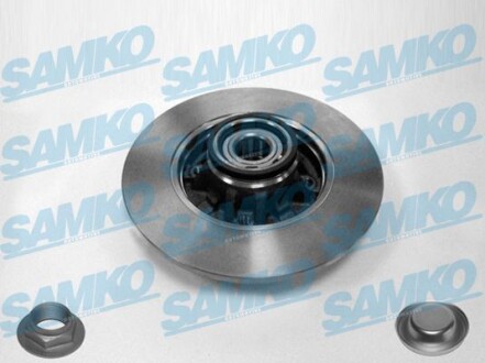 Тормозной диск задний невентилируемый SAMKO P1011PCA