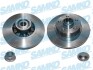 Тормозной диск невентилируемый SAMKO R1072PCA (фото 1)