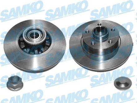 Тормозной диск невентилируемый SAMKO R1072PCA