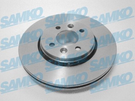 Тормозной диск вентилируемый, 1 шт. SAMKO R1074V