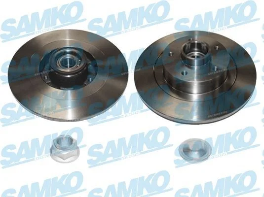 Тормозной диск задний невентилируемый SAMKO R1079PCA (фото 1)