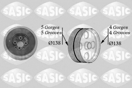 Шкив коленчатого вала SASIC 2156004