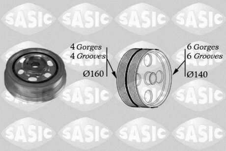 Шкив коленчатого вала SASIC 2156030