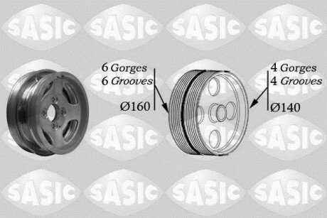 Шкив коленчатого вала SASIC 2156037