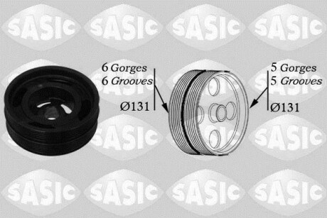 Шкив коленчатого вала SASIC 2156042