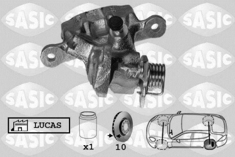 Тормозной суппорт задний левый SASIC 6506054