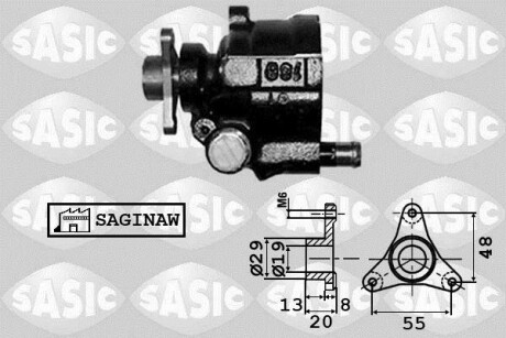 Насос гидроусилителя руля SASIC 7074001