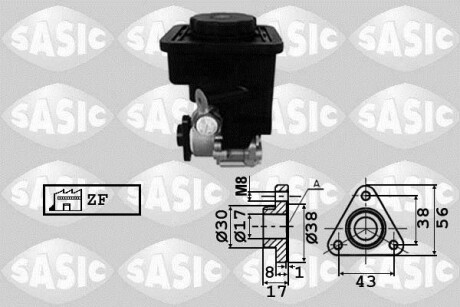 Насос гидроусилителя руля SASIC 7076050